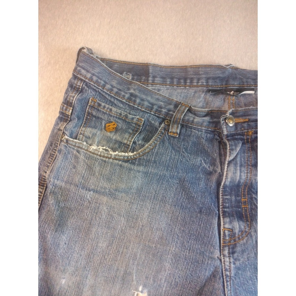 Roca Wear Baggy Y2K Denim Jean Shorts Size 40 - Picture 3 of 16